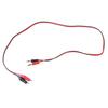 Power Plug to Alligators Clip Cable Double Alligators Clips Power Test Cable 2 Plugs to 2 Clips Cable Length 1M