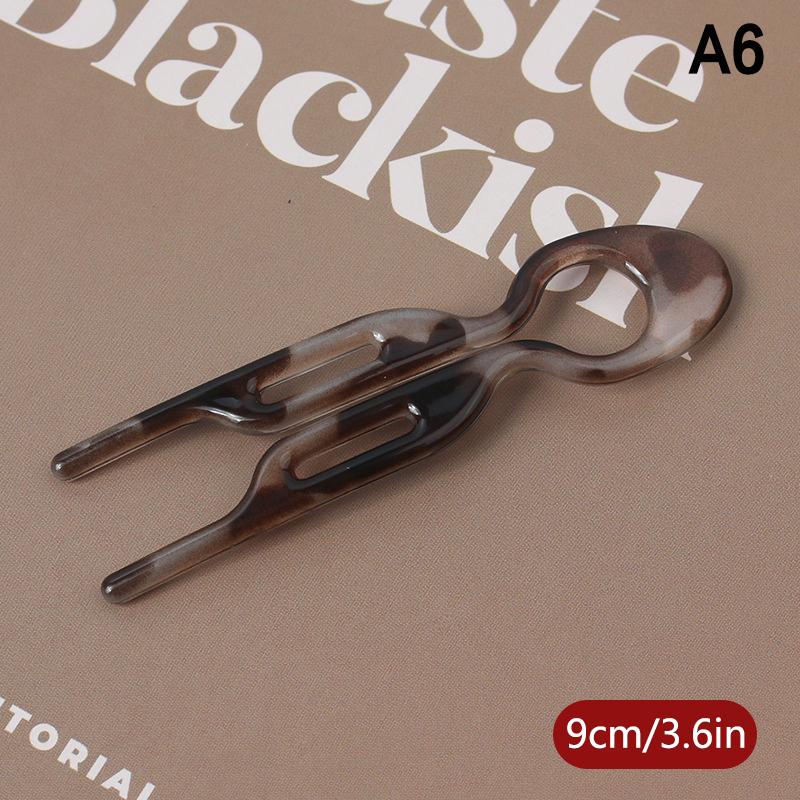 U-Shaped Hair Bun Hair Accessories  Design Resin Hairpin Hair Sticks For Woman Girl