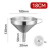 304 Stainless Steel Funnel with Slag Filter Detachable Kitchens Accessories Oil Wine Sub-funnel Mesh Colander Cooking Tools