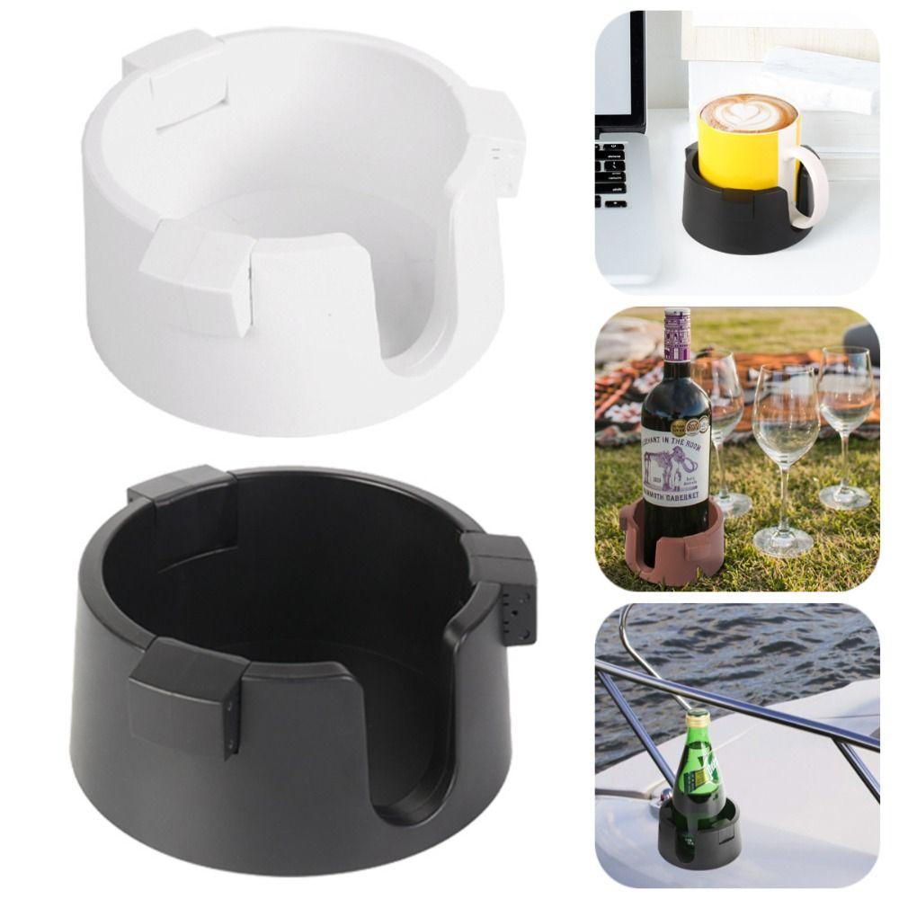 Anti Spill Cup Holder Tip Proof Desktop Mug Rack Easy To Install Desk Drinks Bracket  Office