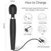 Curvy AV Vibrator USB Rechargeable Women's Massager 3 Speeds 5 Modes Adult Sex Toy Black