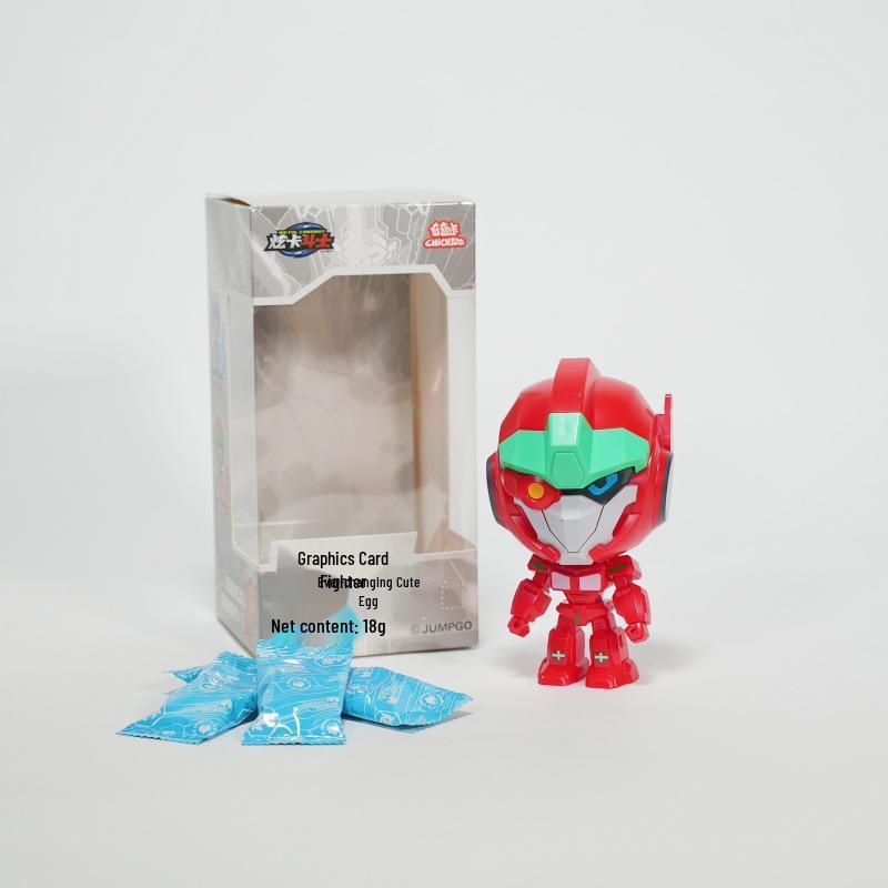 

Кики Кака Карточный Боец 2: Сюань Железный Бог Трансформирующийся Робот Конфета Игрушка для Детей Iron God