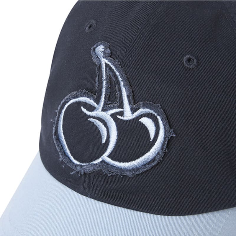 KIRSH Cherry Cut-Off Applique Ball Cap [Navy]