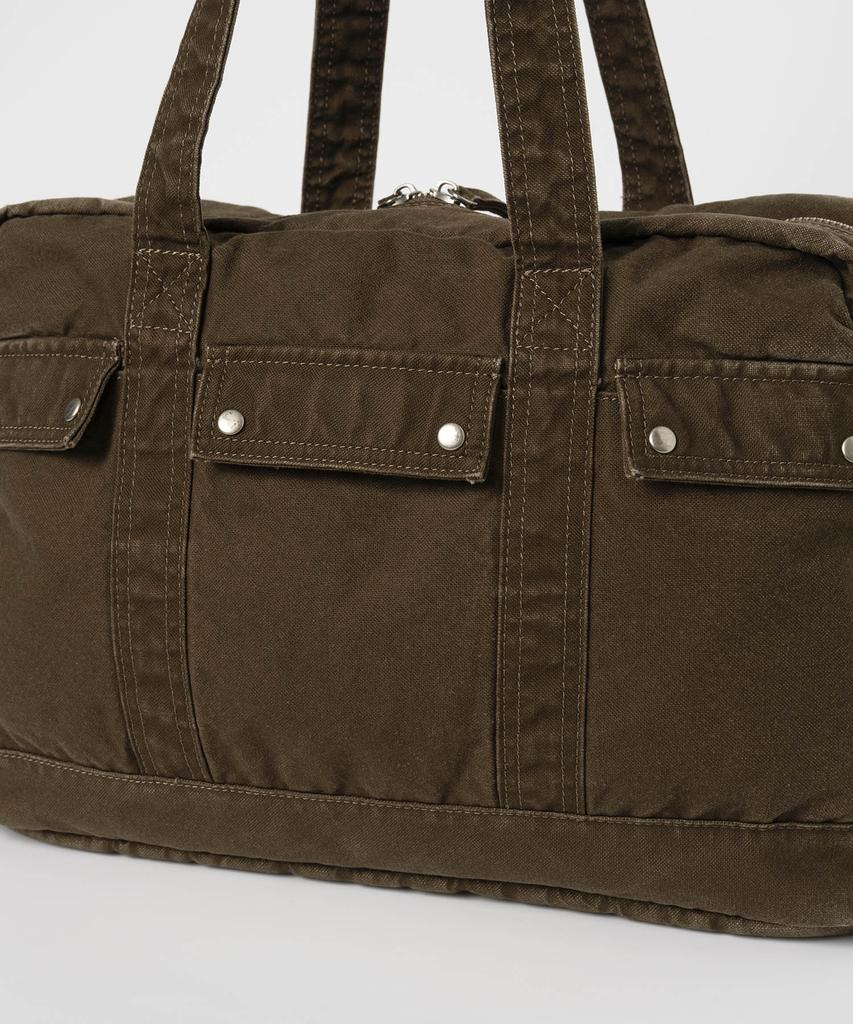 Millo Archive Vintage Flap Pocket Duffle Bag [Washed Brown]