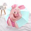 Winnie and Friends Themed Travel Umbrella-8 Ribs Automatic Opening and Closing, Portable Folding Design, Compact and Stylish Umbrella Suitab