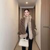 "Slowly generate fragrance" New Year's style designer retro temperament high-end sense winter lazy wind fluffy coat woman