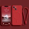 Wrist Lanyard For  Magnetic Silicone Phone Case For For Iphone 17 Air 16 1 14 Plus 13 12 11  Pro Max Wireless Charge Cover