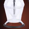 Diamond Honey Bottle Press Type Transparent Glass 200ml Handheld Oil Dispenser For Soy Sauce