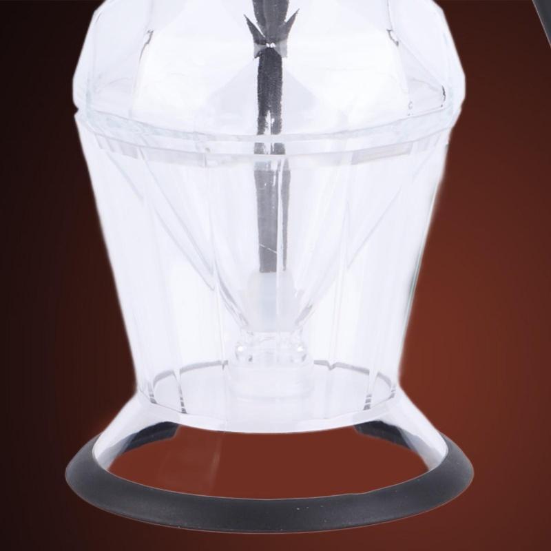 Diamond Honey Bottle Press Type Transparent Glass 200ml Handheld Oil Dispenser For Soy Sauce