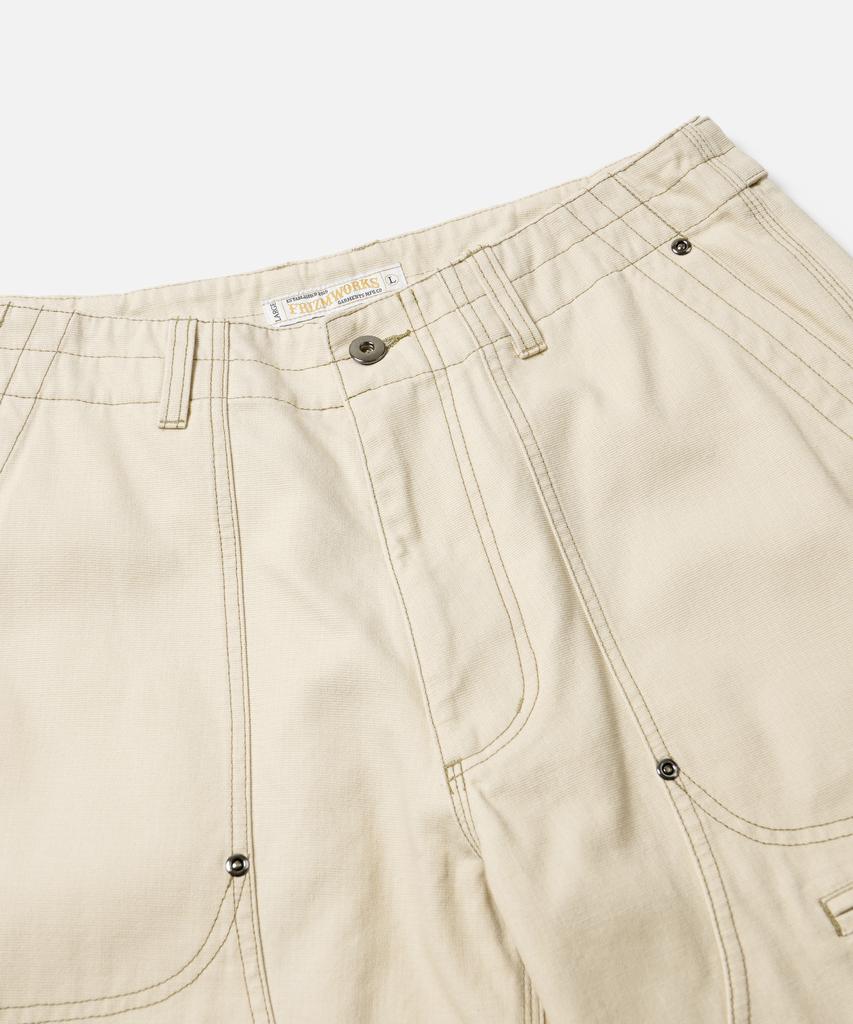FRIZMWORKS Jungle Cloth Double Knee Pants _ Cream