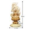 Wooden Buddhist Statue Fudo Myoo Cypress Wood Gift Box