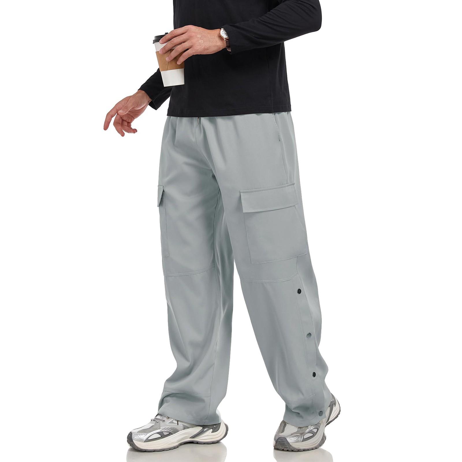 

Мужские модные однотонные повседневные брюки L