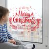 Christmas Wall Sticker Glass Window Solid Color Holiday Self-adhesive Decorative Sticker