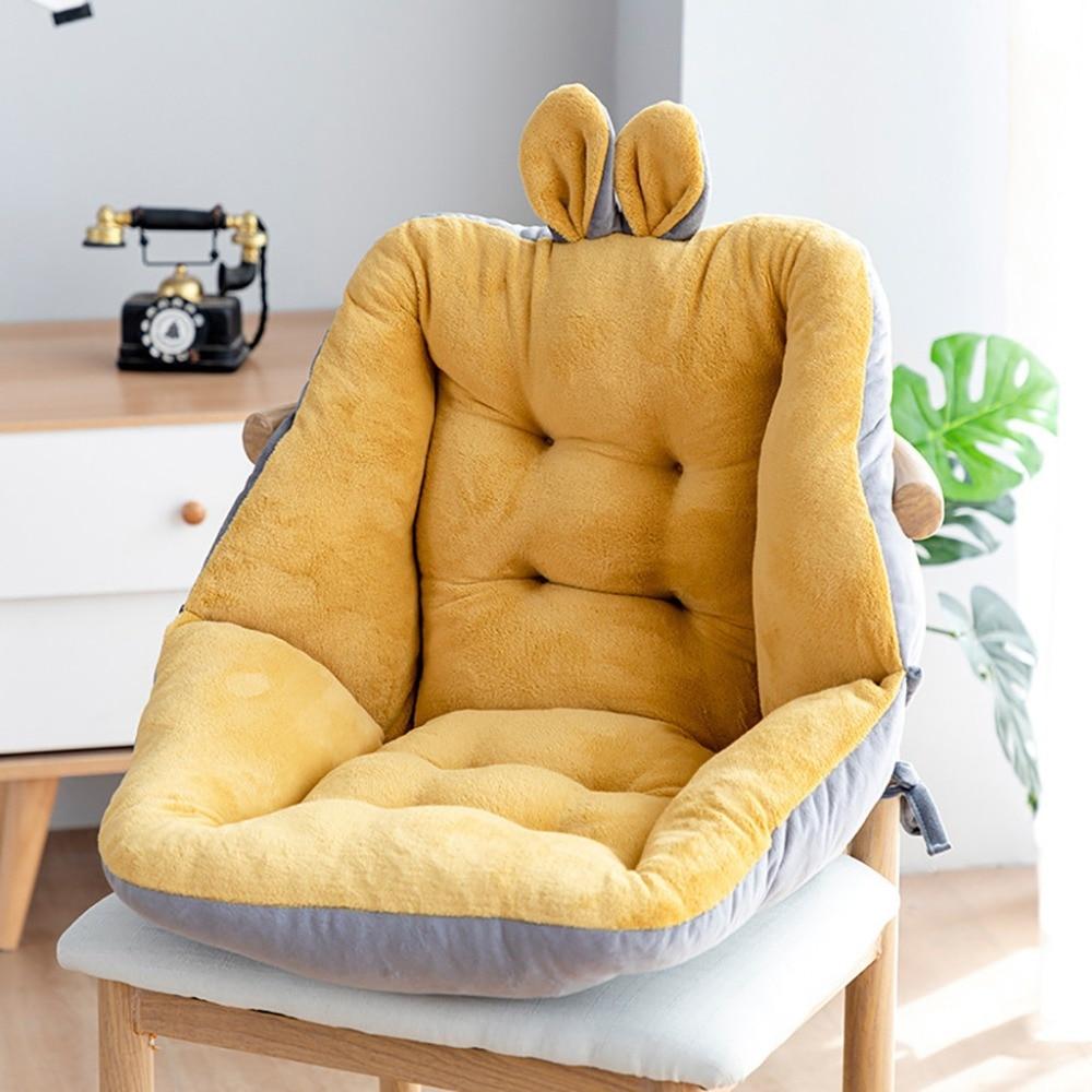 Cute Conjoined Cushion Back Cushions Office Chair Mat Thick Girl Stool Seat Mats Student Ass Pad