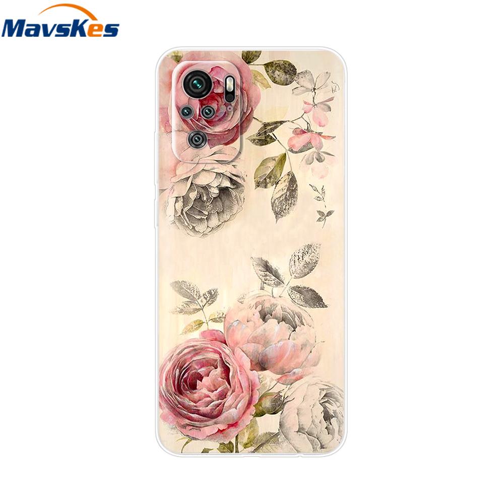 For Redmi Note 10 Case Note 10s Cover Phone Cases For Xiaomi Redmi Note 10 Pro note10 10 s Tpu Silicone Back Bumper Fundas Coque