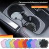 2pcs/set Car Cup Coaster Flower Shaped Silicone Waterproof Non-Slip Sift-Proof Spill Saucer Car Interior Accessories
