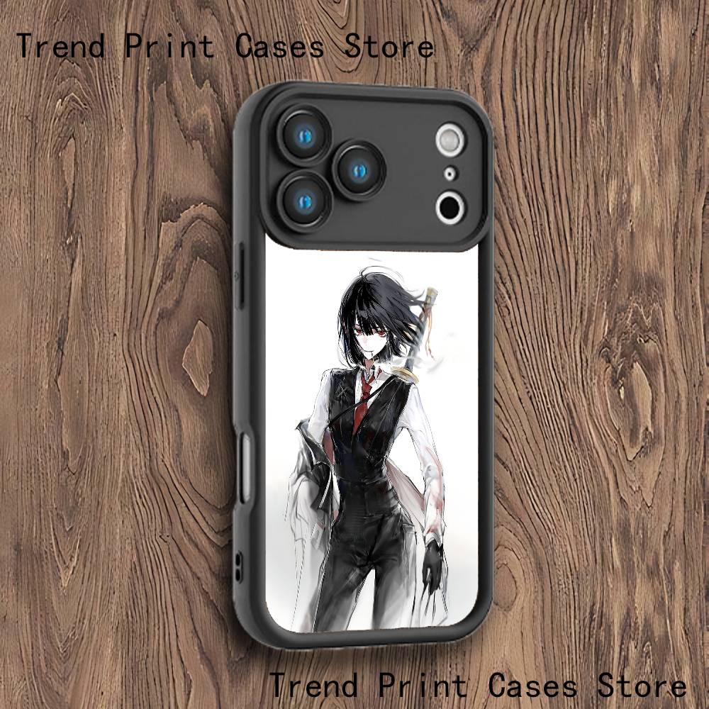 L-Limbus C-Company Ryoshu Phone Case For iPhone 17,16,15,14,13,12,11,Pro,Max,Plus,X,XS,SE4,E,Mini Black Thickened border Case