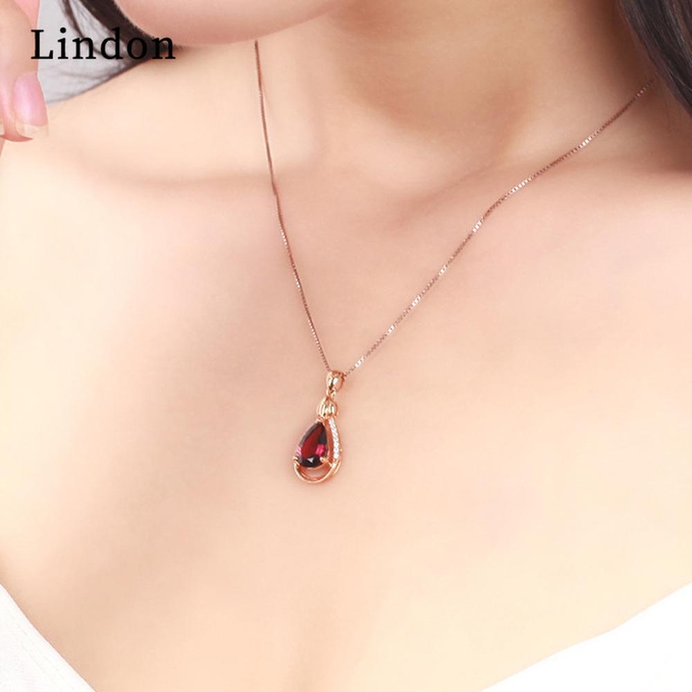 Dámský náhrdelník Lindon Přívěsek z měděné slitiny Zirkon Módní dárek