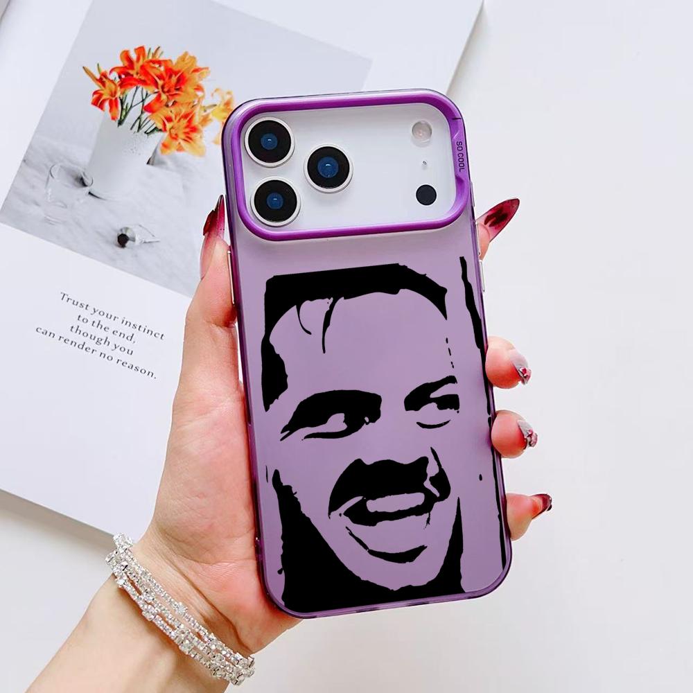 

Horro Movie S-Shining Phone Case For iPhone 17 16 15 14 13 12 11 Pro Max Black Purple Matte Laser Metallic Aurora Funda iPhone 12 Pro Max
