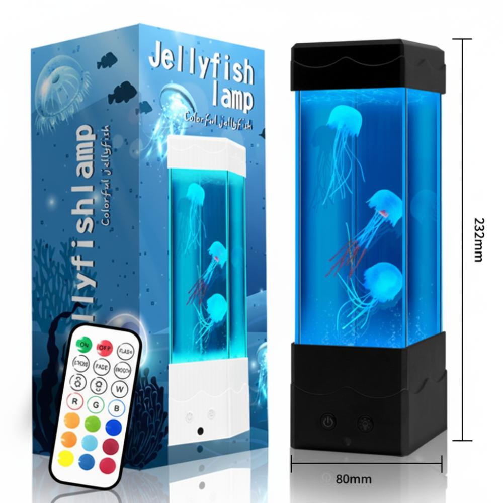 Color-Changing Night Light USB Charging Desktop Light Creative LED Jellyfish Lamp  Bedroom