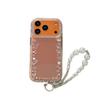 White heart border for iPhone 16 Pro Max, iPhone 17 Pro case, 15 protective case, 13/14 women