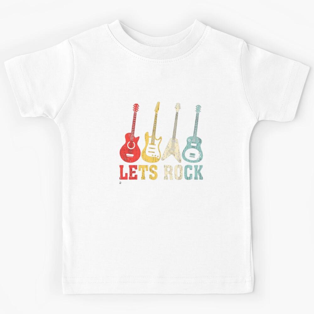 Retro Sunset Lets Rock Kids T-Shirt 120
