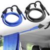 1.5m Elastic Strap Adjustable Tension Belt Car Clothesline Hook Cargo Luggage Lashing Buckle Rope for Motorcycle Travel