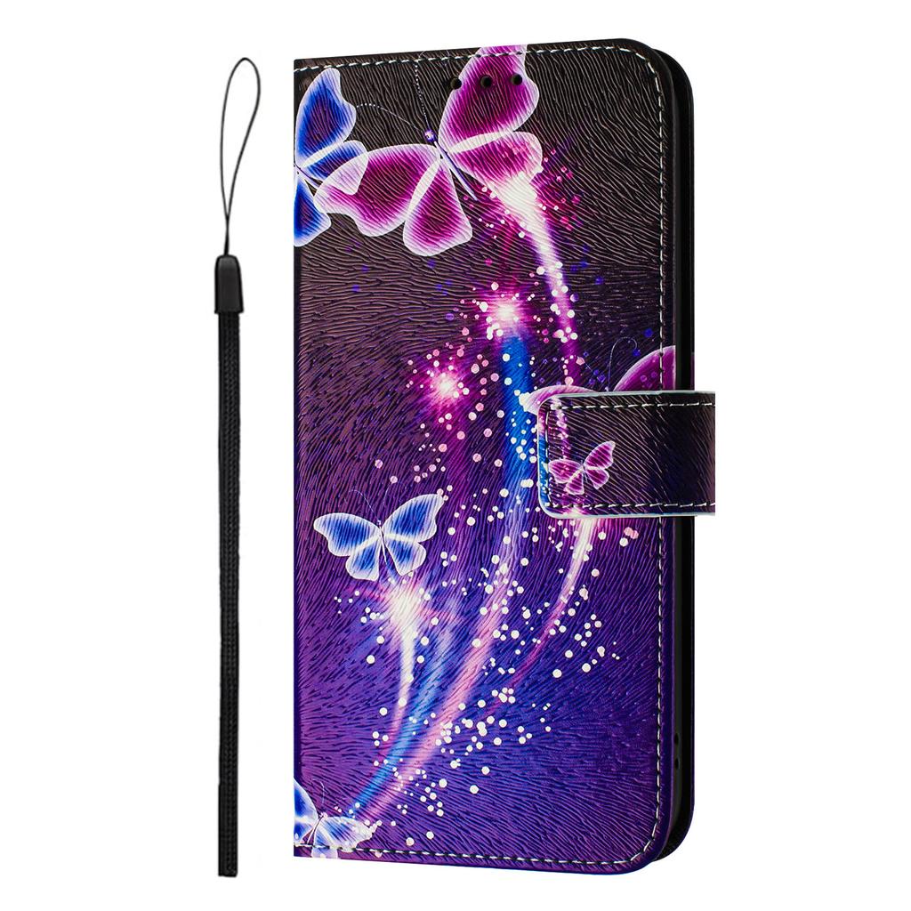 Applicable to Motorola G37 Power mobile phone leather case painted three card flip G67/G77/G87