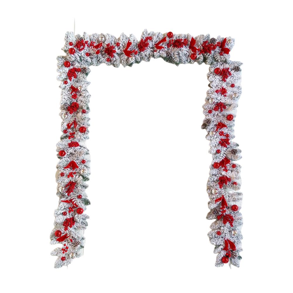 

Christmas Vine Hanging Garland Decorative Holiday Art Wreath Festival Theme Multifunctional Party New Year Decor Props