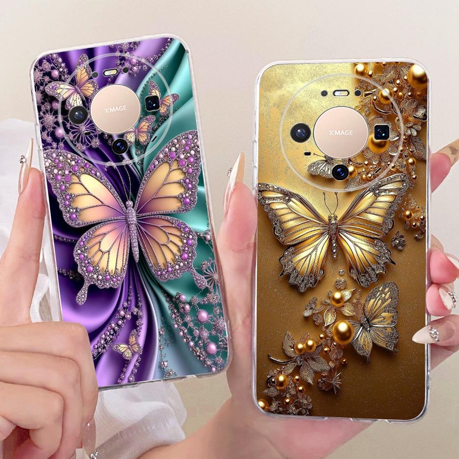 For Huawei Mate 80 5G Case VYG-AL00 Stylish Butterfly Painted Cover Soft Slim Phone Case For Huawei Mate 80 Pro Mate80 5G Fundas