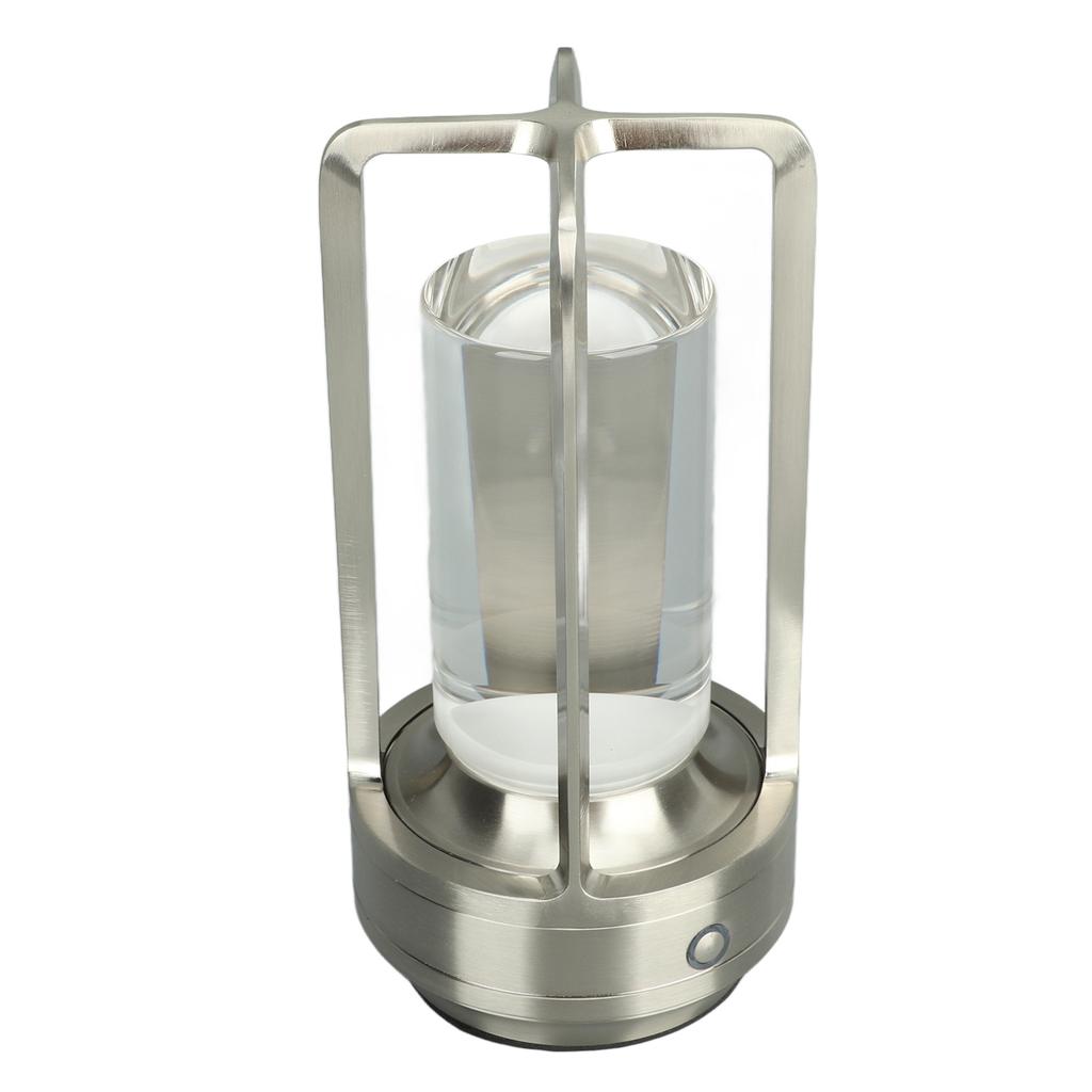 Candeeiro de Mesa Sem Fio 3 Cores Escurecimento Contínuo Candeeiro de Mesa LED Recarregável Lâmpada de Toque Cabeceira