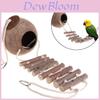 Parrot Coconut Shell Bird House With Cloud Ladder Wooden Bird Toy For Cage Decor
