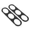 2Pcs Universal Aluminium Car Rear Bumper Race Air Diversion Diffuser Panels