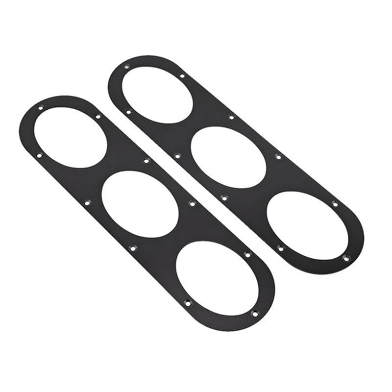 2Pcs Universal Aluminium Car Rear Bumper Race Air Diversion Diffuser Panels