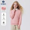 Navigare Girls' Diamond Cable Knit Sweater