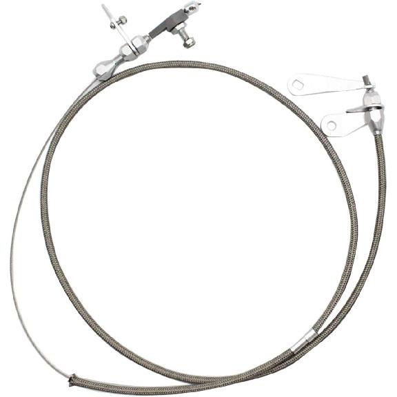 Kick Down Cable Throttle Wire Stainless Steel Braided | For Ford C4 C-4 Car Accessories Transmission Detent Kickdown Trans