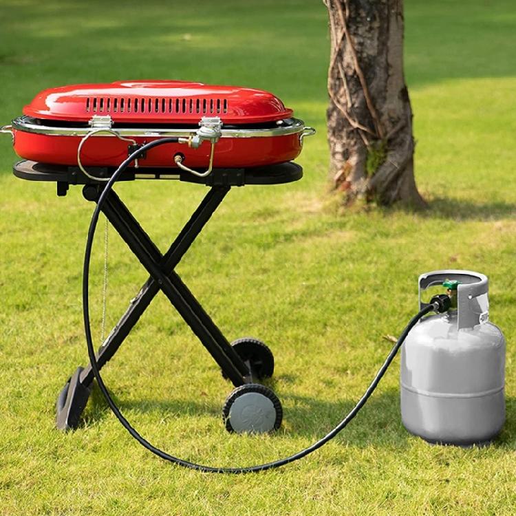 6 Ft Propane Hose Adapter Seamlessly Connection from 20lb To 1lb Tanks for Outdoor Barbecue Camping Picnics Needs