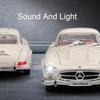1:22 300SL Lambor V12 GT Cars Toys Alloy Models with Light Sound Miniature Vintage Car Wheel Pull Back Vehicles Kids Adult Gifts