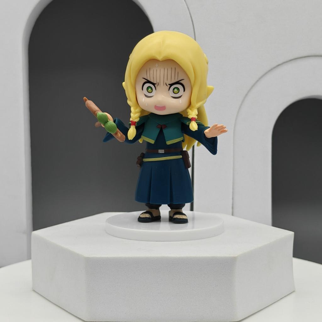 5Pcs/1Set Anime Delicious in Dungeon Figure Marcille Farin Raiosu Set Model Toy Desktop Car Ornament Doll PVC Action Figure