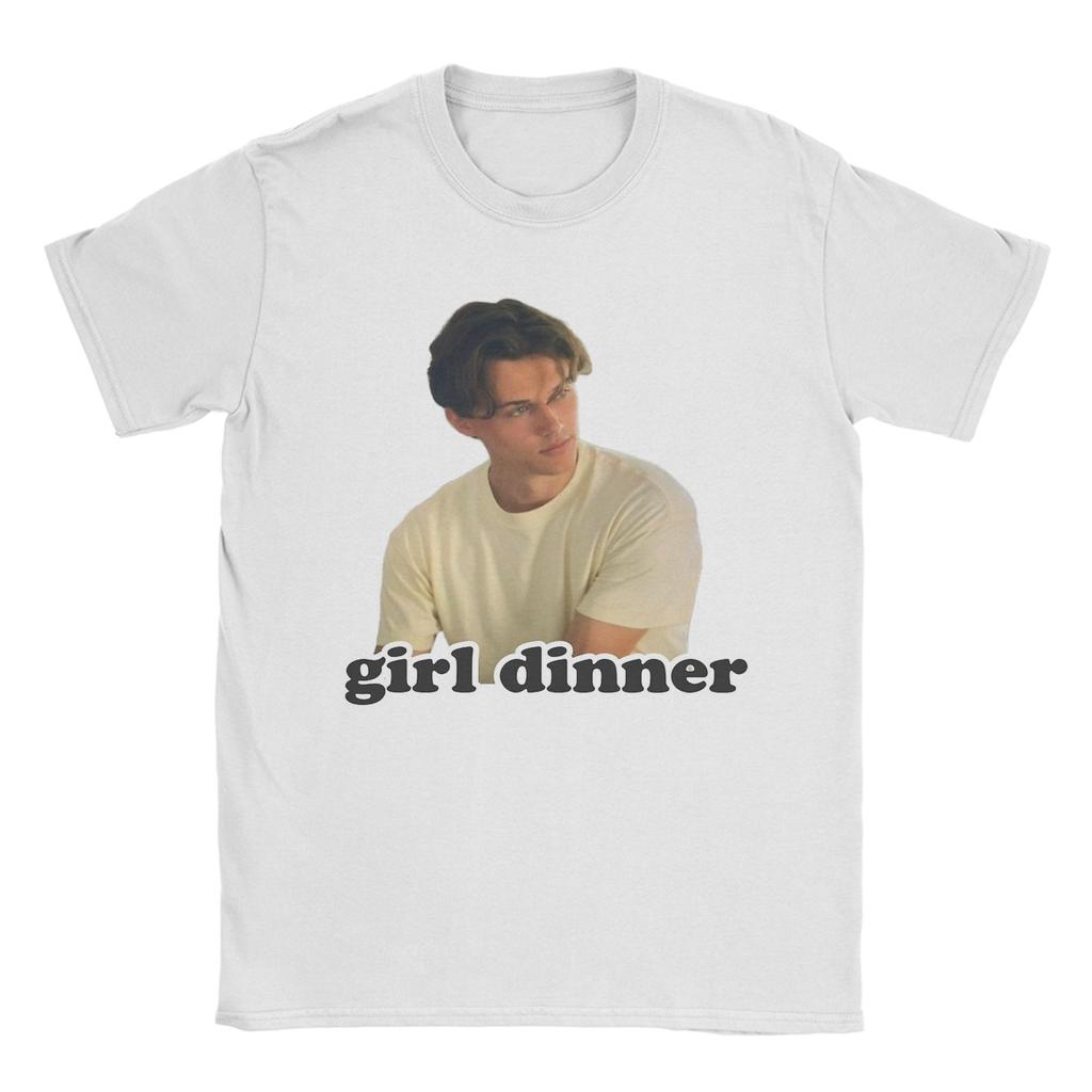 Team Conrad Girl Dinner T Shirts Men's Cotton Crazy T-Shirt Crewneck Tee Shirt Short Sleeve Clothing Summer