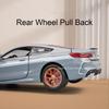 1:32 Scale M8 Model Toy Miniature Supercars Alloy Diecast Sports Cars Sound Light Doors Opened Pull Back Ornament for Kids Gifts
