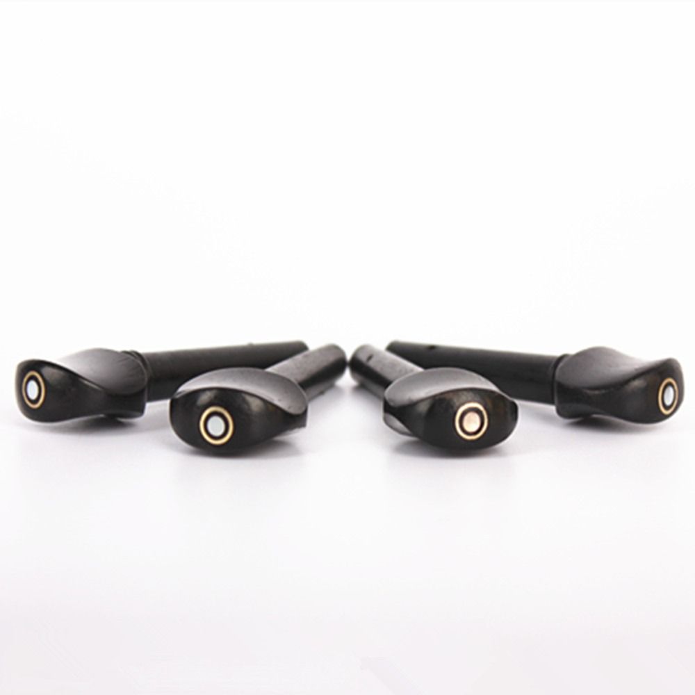 4Pcs Ebony Violin Pegs 5 Different Sizes Violin String Tuners High Quality Violin Tuning Pegs
