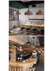 Retro Wrought Iron Pendant Light – Hemp Rope Design for Clothing Stores, Cafes, Restaurants, and Bars