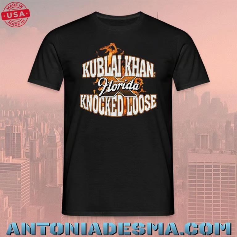 Kublai Khan TX x Knocked Loose Daytona Florida 2025 T-Shirt Unisex T-Shirt L