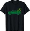 Lucky Clover Truck St Patricks Day Grafisk T-shirt Casual Rundhalsad Kortärmad T-shirt för Män