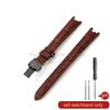 Concave Interface Design Women's Genuine Leather Watch Accessories 12mm for Tissot 1853 Flamingo T094210 Series Watch Strap