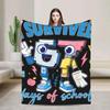 I Was  Now Im Th Birthday Funny  Italian Brainrot Plush Blanket Kids Throw Blanket for Sofa Bed Soft Quality Bedspread Gift