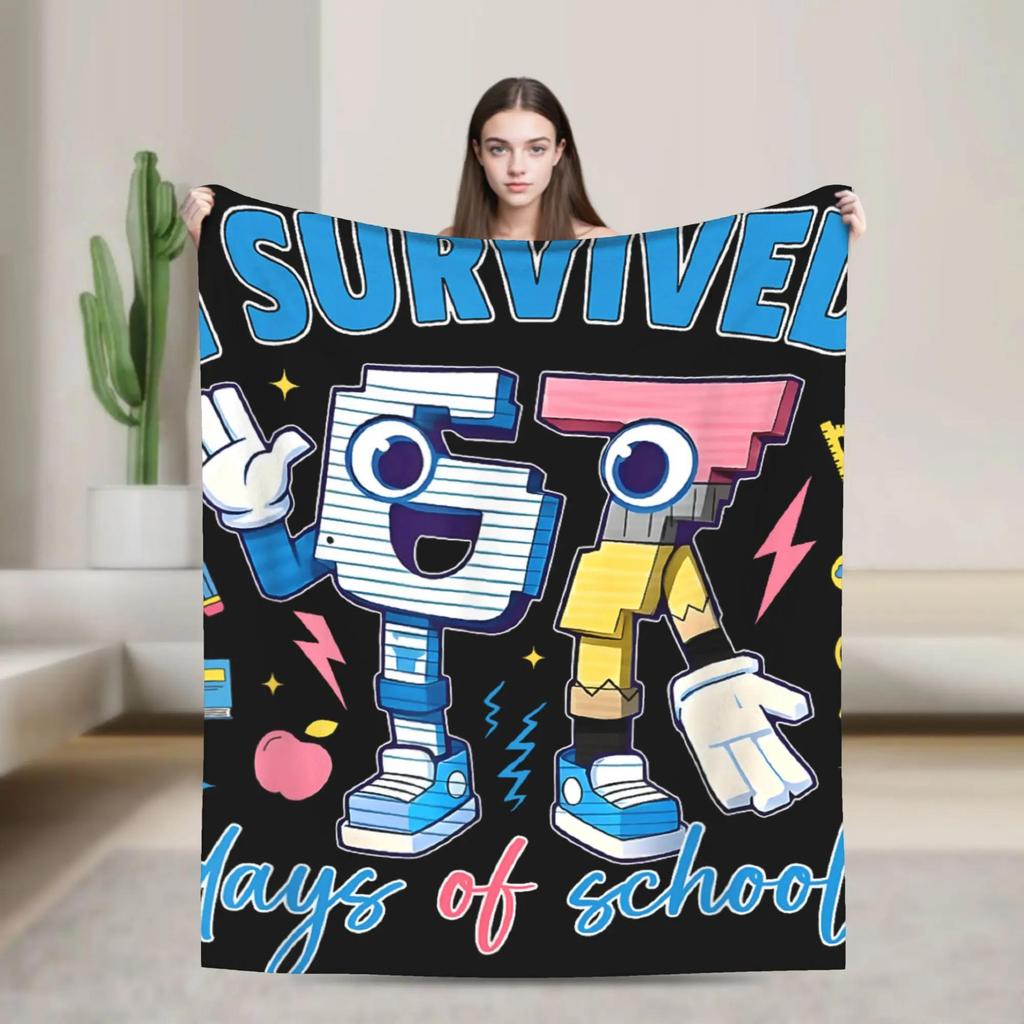 I Was Now Im Th Birthday Funny Italian Brainrot Plush Blanket Kids Throw Blanket for Sofa Bed Soft Quality Bedspread Gift