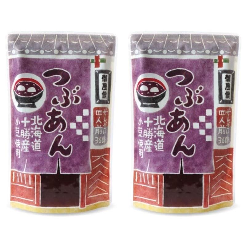 2 Bag Set Gozasou Tsubuan Pack (360g) Zenzai Toast Anko Hokkaido Tokachi Product