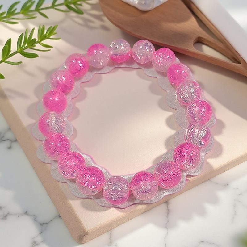 Summer Special Two-Tone Glass Beads Floral Bracelet – Luxurious & Soft Design for Women and Students